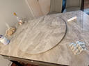 梓屋餐桌家用加厚岩板餐桌椅组合方圆两用餐桌813#1.5米桌+101皮椅*8 实拍图