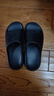 京东京造【3.5cm踩屎感】eva厚底拖鞋男士防臭休闲凉拖鞋夜色黑 40-41 实拍图