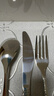 美厨（MAXCOOK）316L不锈钢刀叉三件套 切牛排专用刀叉西餐组合勺子套装MCGC4454 实拍图