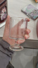 宝石纹玻璃杯INS风高颜值洋酒杯透明家用加厚鸡尾酒调酒啤酒杯子 浮雕高脚杯200ml*1 实拍图