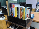 得力(deli)4联桌面文件框栏书立架档案收纳盒办公用品资料置物架书本收纳神器黑色 实拍图