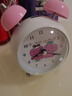 码仕 闹钟儿童卡通夜光学生床头钟机械打铃懒人闹钟球面粉色开学季 实拍图