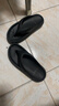 七色纺人字拖鞋男士四季户外穿防滑沙滩夹趾室内居家用凉拖 黑色 40-41 实拍图