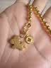 六福珠宝 LUKFOOK JEWELLERY足金铜钱黄金吊坠金饰挂坠不含项链 计价 L01GTBP0010 0.72克(含工费70元) 实拍图