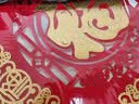 嘉德朗灯笼大门阳台挂的2026大红灯笼春节新年结婚婚礼装饰led灯植绒布 彩福100#+LED灯【1对装】适合别墅厂房办公楼 65cm 实拍图