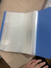齐心（COMIX）A4/100页资料册/插袋文件册/活页文件夹/文件收纳袋 办公用品  蓝色EA2000 实拍图