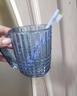 洁比世漱口杯2个装刷牙杯子情侣简约牙刷杯成人儿童旅行洗漱杯牙缸蓝粉 实拍图