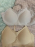 内外橙标云朵气垫杯文胸内衣女无尺码无痕固定杯张小婉同款新年礼物 吊带款-自在裸 （杏仁粉/白皙皮） 均码 实拍图