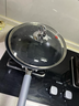 三禾0涂层炒锅无涂层不粘锅304钛不锈钢电磁炉通用炒菜锅30cmLC30S16 实拍图