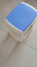 好尔塑料凳子客厅厨房可叠摞家用高凳子加厚防滑板凳子高40蓝色1个装 实拍图