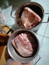 新鲜精品猪五花肉土猪现杀烧烤红烧火锅 2斤（要偏瘦的备注一下） 精品五花肉 2斤装 实拍图