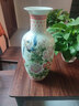 梓琦景德镇陶瓷器富贵竹书房落地大花瓶摆件复古客厅电视柜插花工艺品 大号富贵和平冬瓜-配木底座 47cm 实拍图