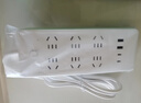 公牛（BULL）小白USB插座/插线板/插排/接线板 Type-c口+USB口+6插孔 全长1.8米白色 GNV-U1156总控开关 实拍图
