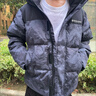 鸭鸭（YAYA）王一博同款反季羽绒服男士短款冬季新款青少年休闲防寒保暖外套DY 黑青迷彩色-YE5B004332D 【王一博同款】 M (170) 【推荐110-125斤】 实拍图