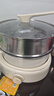 九阳（Joyoung）电火锅家用电蒸锅大功率上蒸下煮分体式火锅专用锅多功能5L大容量电煮锅蒸屉款G525S 实拍图