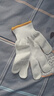 安美尚 劳保手套尼龙线防滑耐磨加厚修车务农工地搬砖工人施工作业干活防护劳动白色600N【正品行货】12双 实拍图