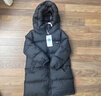 保姆鹅 儿童羽绒服长款巨厚高充绒防风保暖中大童宝宝冬装外套[NM2537] 炭黑 130 实拍图