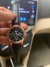 【网红爆款】商务腕表石英运动表休闲皮带男女手表 黑色 实拍图