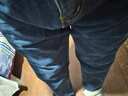 啄木鸟（TUCANO）牛仔裤男秋冬季宽松直筒商务休闲裤男弹力裤子男装 蓝灰色加绒 40 实拍图