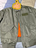 马登工装美式复古CWU45P轰炸机夹克男飞行员棉服外套男士秋季加厚上衣 军绿色 【袄男款冬季/飞行夹克棉服/军棉袄/厚外套】 L 实拍图