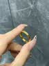 中国黄金（CHINA GOLD）碎碎冰18K金戒指女素圈求婚戒子七夕情人节礼物送女友老婆生日 18k金碎碎冰戒指-12#【今/次日达】 实拍图