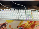 狼蛛（AULA）F2088机械键盘 有线键盘 游戏键盘 104键背光键盘 宏编程 电脑键盘 银白色 茶轴 精英版 实拍图