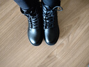 回力（Warrior）官方马丁靴女鞋秋冬保暖高帮英伦风厚底靴子女士潮流百搭皮靴37 实拍图
