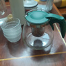 茶壶泡茶器整套茶具茶水分离玻璃耐热泡茶壶花茶套装茶漏 绿把一壶四杯 1000ml 实拍图