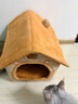 贝初众狗窝狗垫子猫窝四季通用中小型犬狗床可拆洗狗狗睡垫春季猫狗窝 绿色-50*40cm（建议8斤内） 实拍图