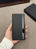 韩诺适用华为matex7手机壳全包mate X5保护套防摔X6超薄折叠屏商务风典藏版智能视窗翻盖中轴真素皮x3 X7【曜石黑】高档皮革丨智能视窗 实拍图