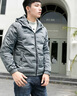 啄木鸟轻薄羽绒服男士冬季新款连帽加绒保暖防风短款羽绒服休闲外套男装 XG22豆灰 XL 【115-130斤】 实拍图