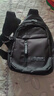 【京东物流】运动便携男女胸包单肩斜挎骑行健身训练瑜伽帆布包 黑色-双层 实拍图