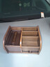 金隆兴轻奢木质桌面纸巾盒办公家用客厅茶几遥控器收纳盒抽纸盒胡桃色 实拍图