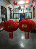 乐睦唯（L'AMAVO）2026新款大红灯笼阳台灯笼大门挂的春节灯笼室外免接线防水灯笼 100#【无线遥控款】适合门店、自建房 65cm 平安珠长杆圆福【无线遥控款】无需插电【一对装】 实拍图