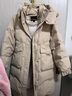 雅鹿羽绒服女中长款2025冬季新款时尚韩版连帽女士加厚保暖宽松外套 卡其色 S (155) 实拍图