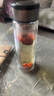 【京东物流配送】高硼硅双层玻璃杯大容量泡茶杯水杯子茶水分离杯 【双层加厚】茶杯350ml1只 实拍图