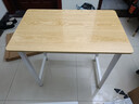 舒客艺家 电脑桌台式小户型小桌子家用学习桌写字办公书桌电竞长条桌子 木纹白架单桌80*50*74 加固电脑桌 实拍图