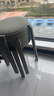 塑料凳子加厚家用餐厅吃饭软包圆凳可叠放备用椅子现代简约高板凳 4冰川灰【甄选软包-纵享舒适】 实拍图
