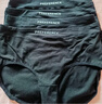 高腰收腹女士内裤全棉抗菌裆纯棉三角裤无痕不夹臀棉质运动短裤头 黑色+黑色+黑色+黑色 XXL【建议130-150斤】 实拍图