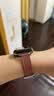 MSSM适用苹果手表表带apple watch手表小蛮腰真皮女表带iwatch S11/ultra3/S10/9/SE3 褐色44/45/46/49 实拍图