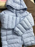 优衣库童装男女童PUFFTECH空气棉服可机洗连帽外套排骨棉服478123 71 浅蓝紫色 120 实拍图