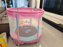 曼迪卡威蹦蹦床室内家用儿童1-3-10岁宝宝砰砰跳跳床小孩蹭蹭床玩具礼物 1.2米 撞色烤漆单杠款粉承重700斤 加厚护网/吸盘静音防滑腿 实拍图