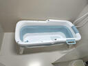 日本川奈Kawana泡澡桶全自动加热大人折叠沐浴缸家用加厚洗澡浴盆 1.52米【1500W加热款】-蓝色-有盖+躺靠垫+浴袋+瑶浴 实拍图