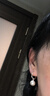 周百福 足银施家珍珠耳环女款轻奢耳钉坠高级感生日圣诞节礼物送女生 实拍图