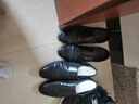 红蜻蜓男鞋秋冬季皮鞋男士商务正装鞋舒适英伦风套脚圆头头层牛皮鞋子男 黑色 43 实拍图