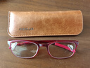 夕阳红老花镜女防蓝光大框优雅女士轻便舒适老人高清老花镜E9004R 200度 实拍图