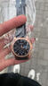 正品男士手表高档休闲石英表简约气质男表皮带高颜值罗马时尚腕表 黑色运动款 实拍图
