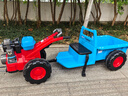 看宝贝儿童电动车拖拉机小孩玩具车2-10岁可坐人超大号四轮宝宝童车 手扶式双驱12V电瓶 实拍图