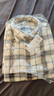 优衣库男女装法兰绒格子衬衫长袖衬衣薄外套481225 480770 481225/30浅米色 M 实拍图