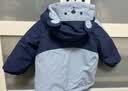 戴维贝拉女童外套棉服冬装男童宝宝加绒防水透湿连帽棉衣 实拍图